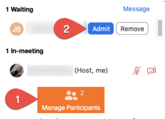 Select the number of breakout rooms and how to divide participants