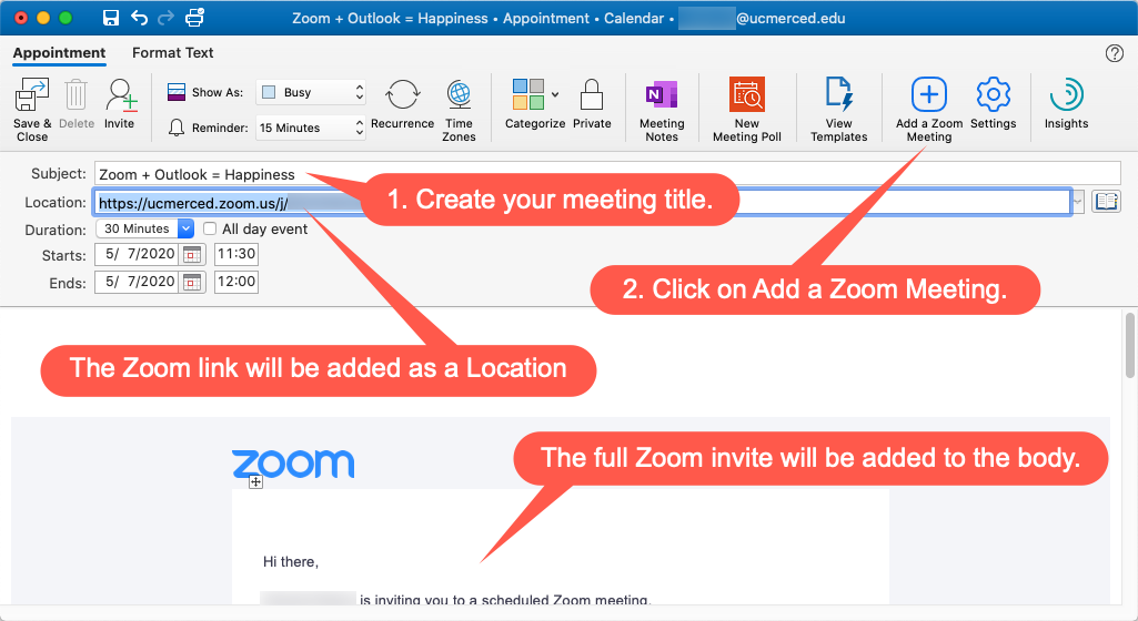 Basic settings in the Zoom settings webpage to enable nonverbal feedback