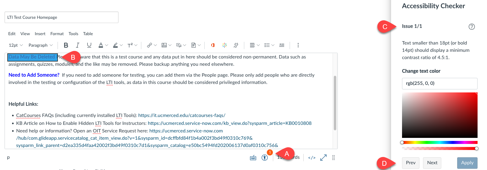 Visual representation demonstrating how the Accessibility Checker works