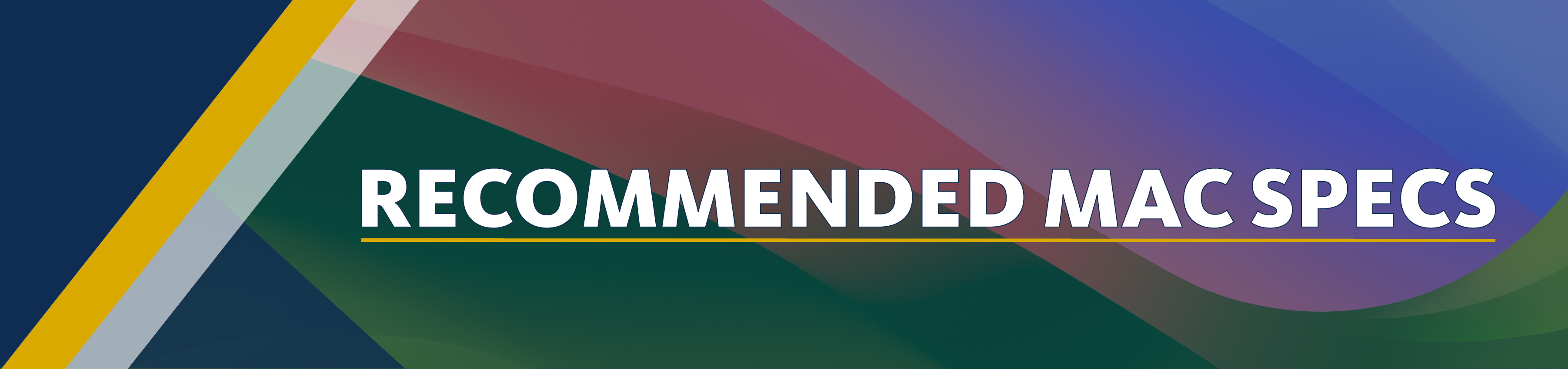 MacBook recommendations header with macos wallpaper background