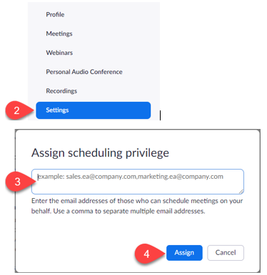 Select the number of breakout rooms and how to divide participants