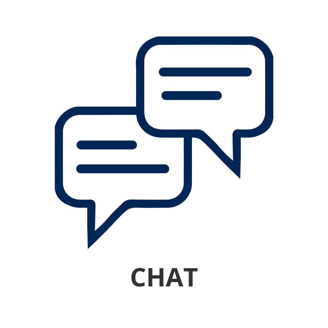 Use our online chat.