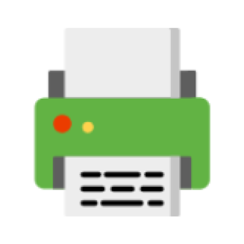 Green printer. Click here to setup your laptop to print from campus printers.