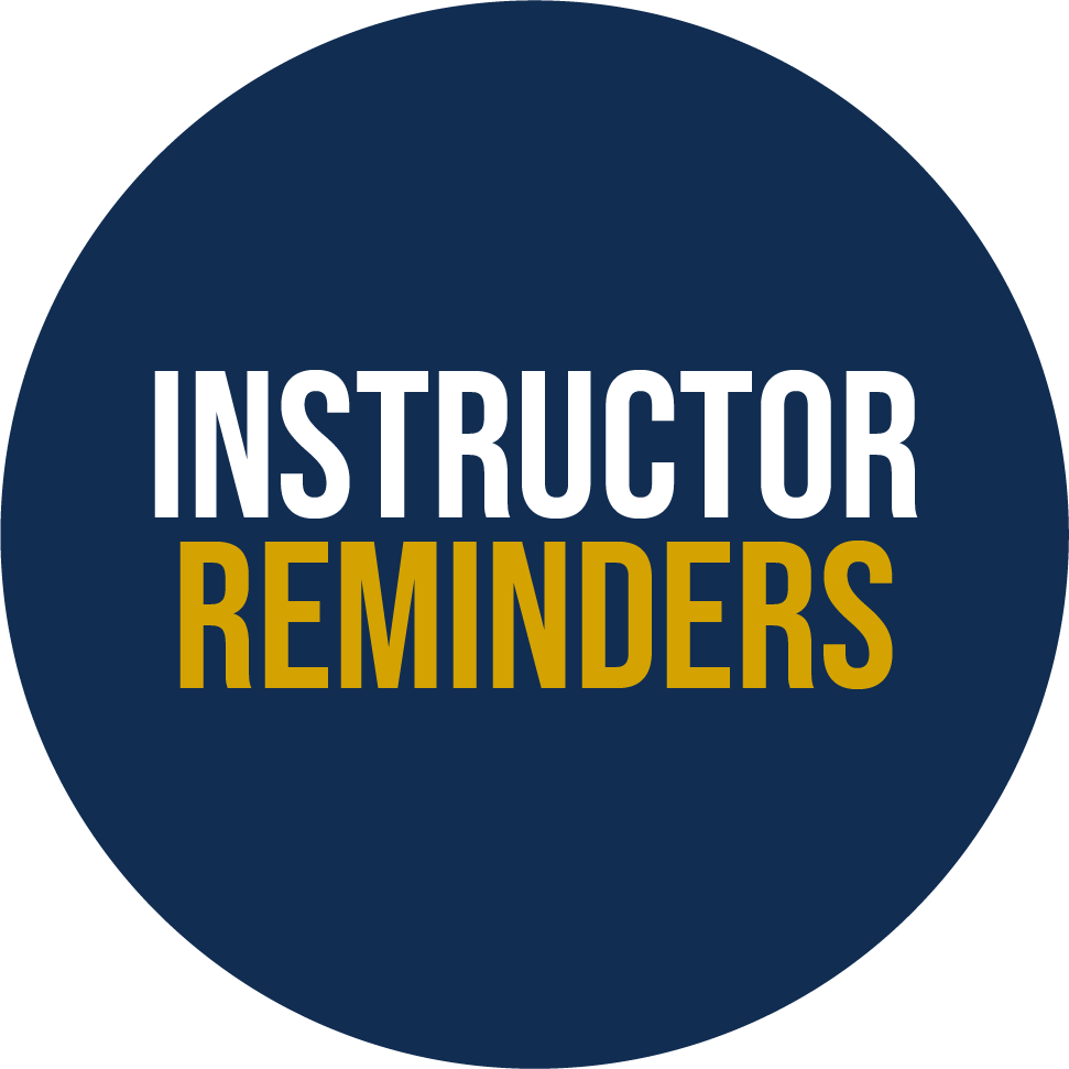 Instructor Reminders Button