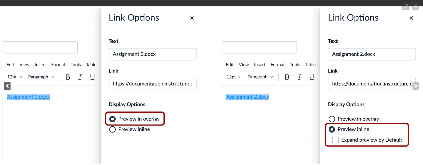 RCE File Link Preview Options 