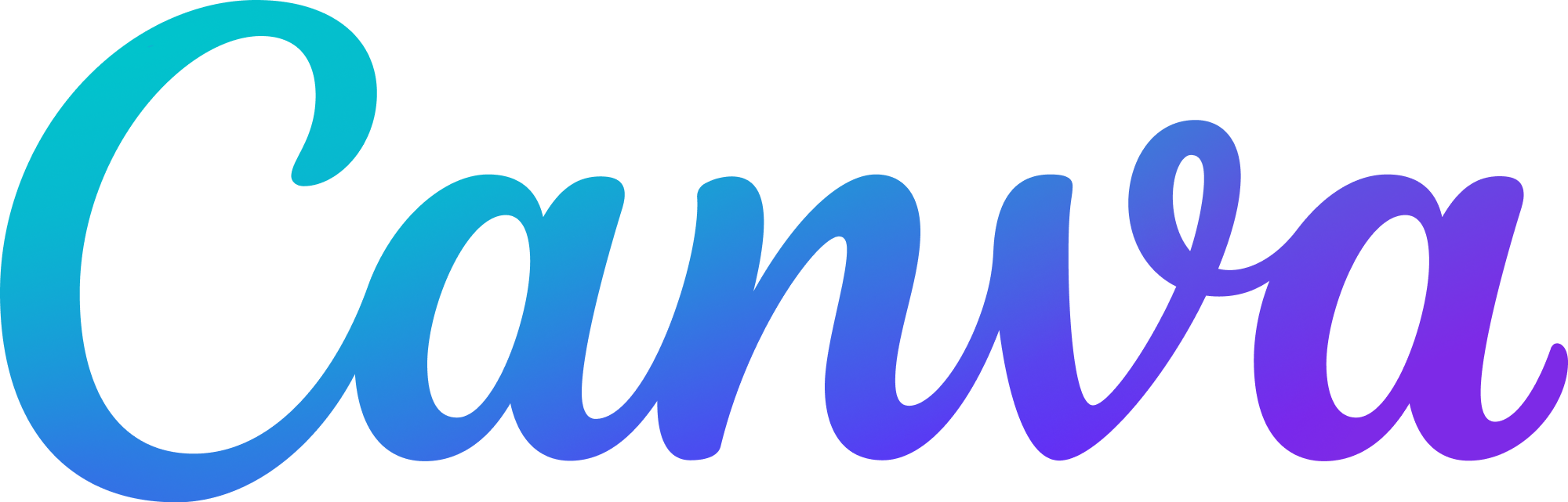 Canva logo: the word Canva in cursive