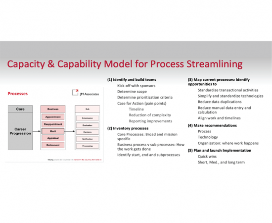 Image showing the Capacity & Capability Model for Process Streamlining
