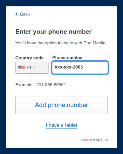Enter your mobile phone number, verify your number is correct, click the check box, and click Continue.